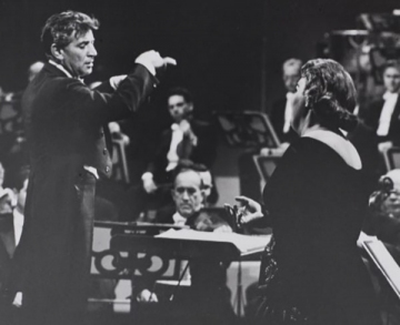 Leonard Bernstein and Eileen Farrell, ca. 1960, courtesy of the New York Philharmonic Archives