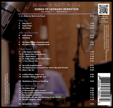 It's Gotta Be Bad to Be Good CD Album Back