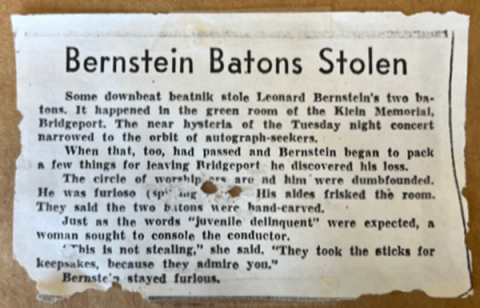 Bernstein Batons Stolen Article