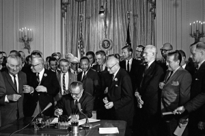 Signing of the Civil Rights Act of 1964