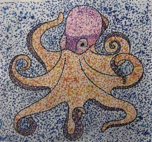 Pointillism 4 - Octopus