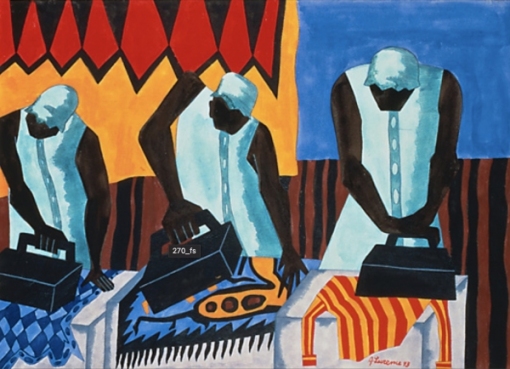 Jacob Lawrence’s “The Ironers”